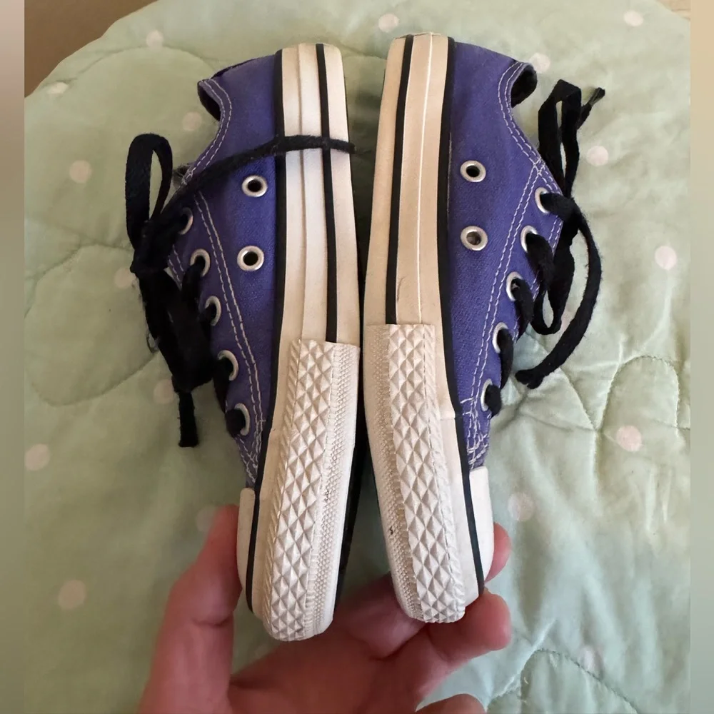 Converse Kids Purple and Black Sneakers size 12